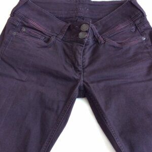 woman'jean's BONOBO, from France/ purple/ 32/ 8 almost new